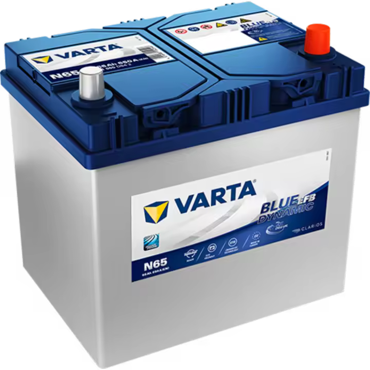 Batería de coche Varta N65 Blue Dynamic EFB. Tecnología EFB. 12V - 65Ah/650A (EN) 565 501 065 D84 2 Caja D23 - 1
