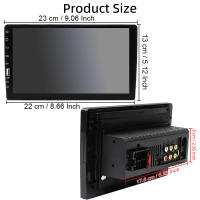 Reproductor Multimedia MP5 Para Coche 9 Pulgadas Pantalla Táctil FM ISO Entrada Auxiliar Bluetooth USB Línea Espejo Universal 1 Din - details 9