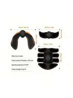 Estimulador De Músculos Abdominales EMS Sin Cable Masajeador De Fitness Para Entrenamiento Doméstico Equipo De Ejercicio Para Brazos Y Piernas - details 4