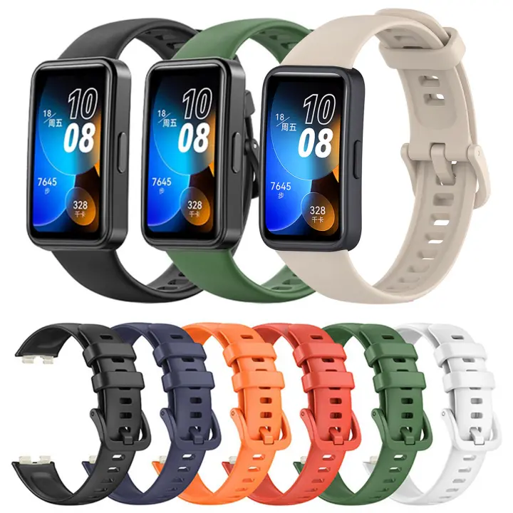 Correa De Silicona Para Huawei Band 8 9 Accesorios De Reemplazo Para Reloj Inteligente Compatible Con Honor Band 8 - 1