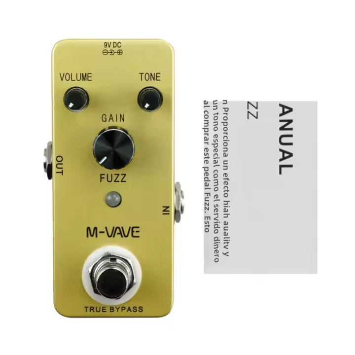 M-VAVE FUZZ Pedal De Efecto De Guitarra Vintage Fuzz Caja De Aleación De Zinc Puerta De Sílex Verdadera Bypass Accesorios De Guitarra Partes De Guitarra - 1