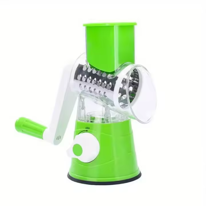 1pc Cortador De Verduras Manual Portátil Multifuncional Rondado Mandolina Para Patatas Queso Y Cocina Herramienta De Acero Inoxidable - 1