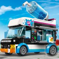 Conjuntos De Bloques Compatible Ciudad Serie Venta De Batido De Pingüino En Vehículo Regalo Para Niños Juguetes De Ensamblaje - details 0