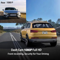Cámara De Coche 1080P Con Pantalla Táctil Y Cámara Trasera Para Vehículo Visión Nocturna Grabadora De Video DVR Dual Para Carro - details 2