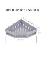 1PC Estante De Almacenamiento Triangular De PP Para Pared Organizador De Esquina Para Baño Tipo Adhesivo Para Lavabo - details 5