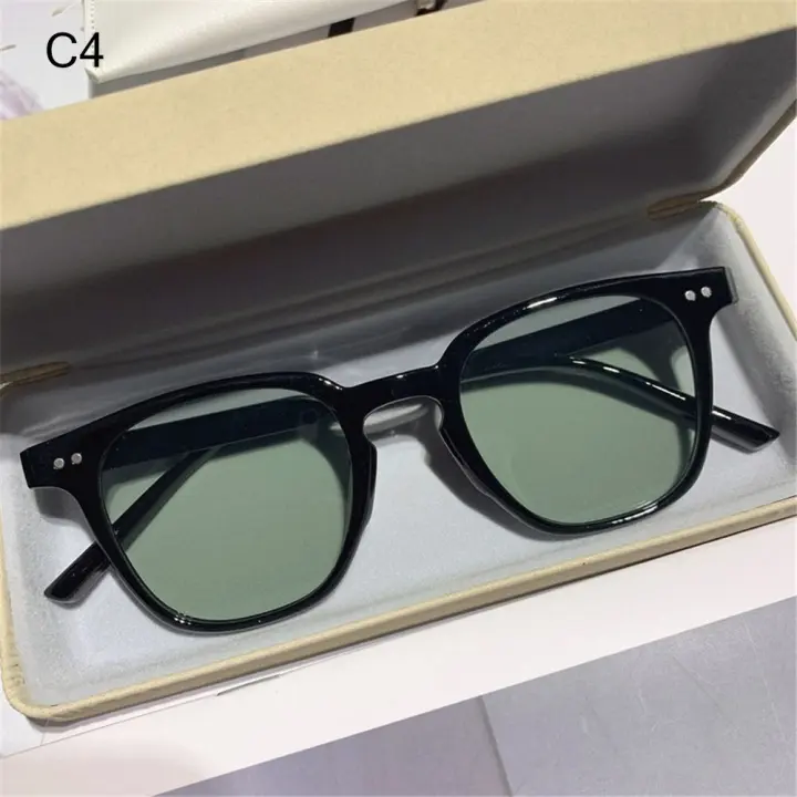 Gafas De Sol Cuadradas Vintage Para Mujer Y Hombre Moda Oversize Protección UV400 Lentes Negros Óptica De Sol - 1