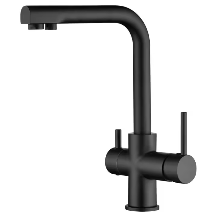 Imex Marsella GOS004/NG grifo monomando de cocina con ósmosis en latón negro mate - 1