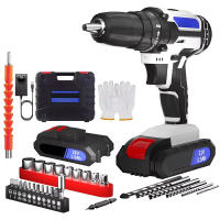 1400RPM Taladro avellanador inalámbrico de 21 V, destornillador eléctrico inalámbrico de 45 Nm con batería de 1500 mAh, 2 velocidades, accesorios 29CS - details 7