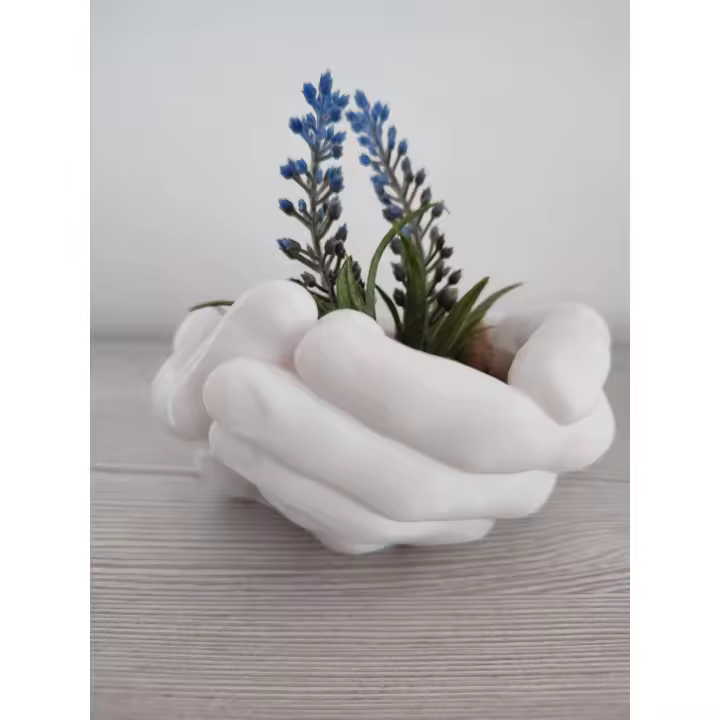 Maceta con forma de manos humanas - Decoración para el hogar y jardín - 3DRoots - 1
