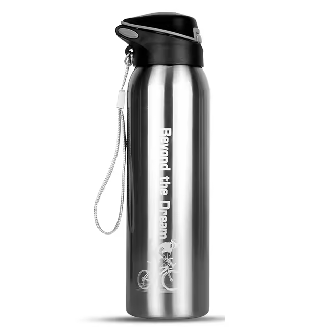 Botella De Agua Para Bicicleta Deportiva De 500ML Acero Inoxidable Termo Para Ciclismo Y Viajes Equipo De Deporte Al Aire Libre - 1