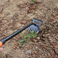 Shovel De Limpieza De Malas Hierbas Metálica 2 En 1 Rascador De Jardín De Acero Inoxidable Con 5/6/8/11 Dientes Herramienta De Maleza Dual Para Jardinería - details 2