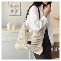 Bolso de paja, bolso tejido, bolso tote de mujer vintage imitación de caña, bolso de hombro y bandolera de diseño minoritario y moderno para mujer - details 18