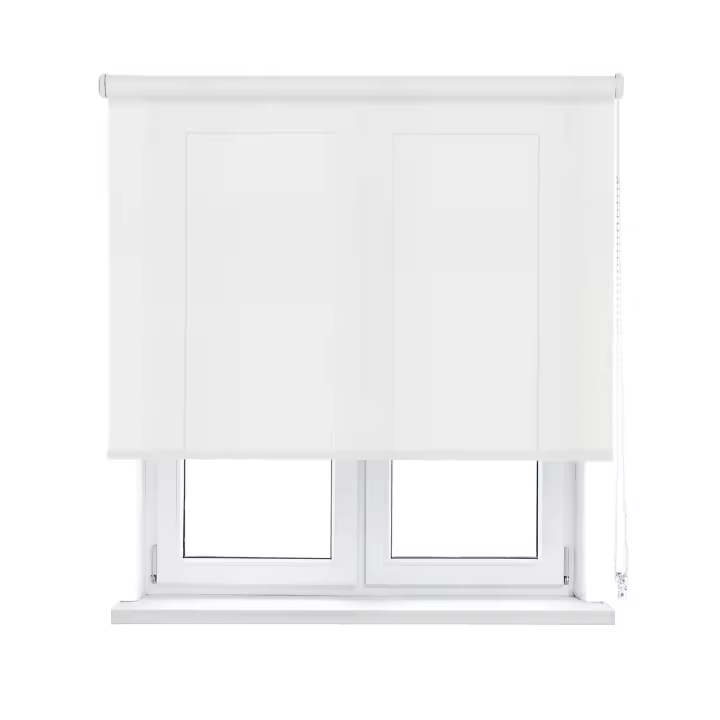 Estor Enrollable  de 200cm de largo Screen Apertura 5% Proporciona Intimidad. Estor Screen para Puertas y Ventanas. Aislante Térmico, Translucidos Fácil Instalación en Pared o Techo - 1
