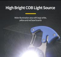 Linterna Portátil Mini COB Con 7 Modos De Iluminación Lámpara De Emergencia Con Destornillador Martillo Para Romper Ventanas Y Cuchillo Para Cinturón De Seguridad - details 10