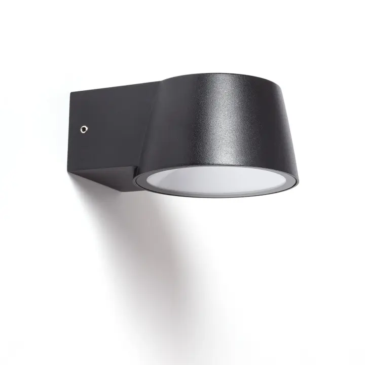 Ledkia Aplique de Pared Exterior LED 7W Aluminio Dumai Negro Mate - 1