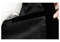 Camisa De Cuello Yuan Slim Fit En Veludo Estilo Coreano Moda Casual Para Hombres Abrigo Boutique Canario Nueva Version - details 18