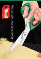Tijeras De Costura Ajustables De Acero Inoxidable Con Mango De Goma Doble Color Para El Hogar Y Artesanía Corte De Kevlar - details 2