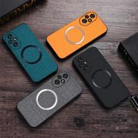 Funda De Cuero Magnética Para Honor 200 pro Lite 100 pro Compatible Con Carga Inalámbrica Resistente a Arañazos Y Huellas Desechable - details 0