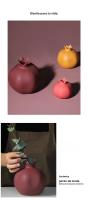 Adornos De Pomegranato Colores Morandis De Cerámica Para Decoración De Habitaciones Estilo Minimalista Creativo Y Divertido - details 2