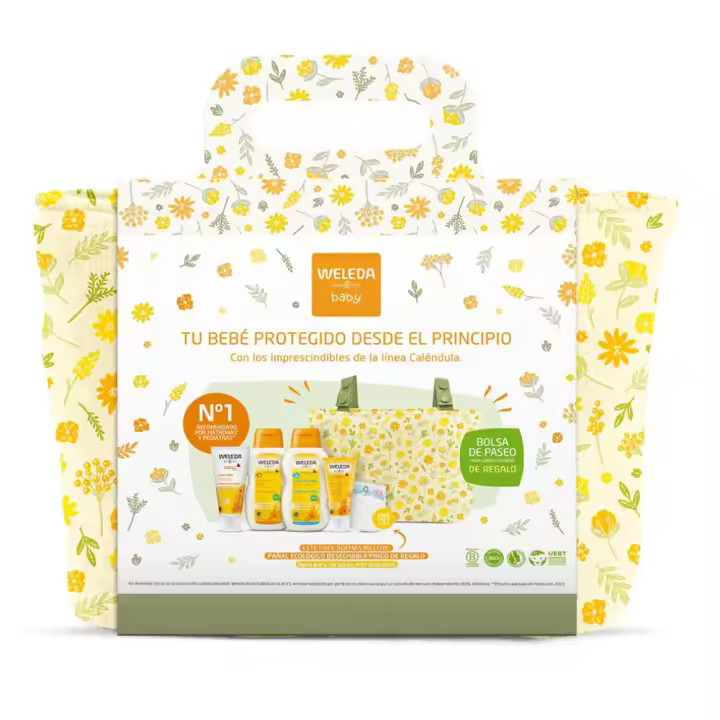 Weleda Set Bienvenida Bebe Bolso Amarillo - 1