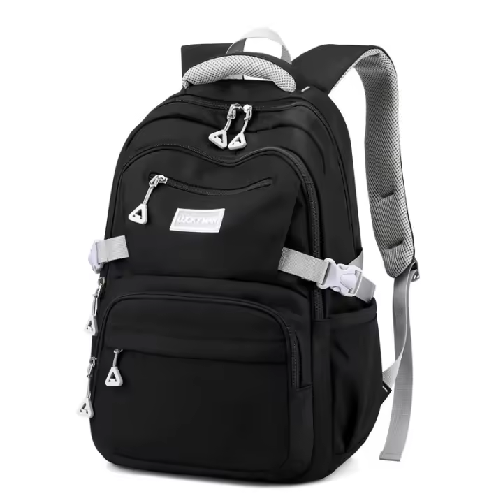 Mochila Escolar para Chicas adolescentes, Morral sencillo de color sólido para Mujer, Morral Escolar Juvenil - 1