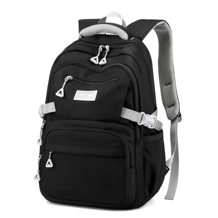 Mochila Escolar para Chicas adolescentes, Morral sencillo de color sólido para Mujer, Morral Escolar Juvenil - 1