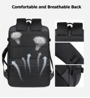 Mochila Expansible de 40L con Puerto de Carga USB Bolsa de Laptop Impermeable Diseño Sólido - details 7