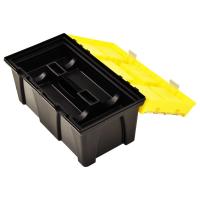vidaXL Caja de herramientas de plástico amarillo 595x337x316 mm - details 5