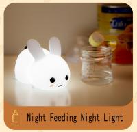 Lámpara De Noche LED Conejo RGB Recargable Con Control Remoto Y Sensor Táctil Para Niños Y Bebés Regalo De Juguete Animal De Silicona - details 6