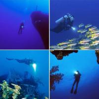 Lámpara De Buceo Multifuncional 3 Colores LED 100m Fotografía IPX8 Resistente Al Agua Linterna Táctica - details 13