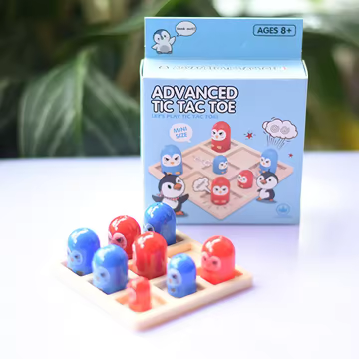 Juego De Tablero Educativo Para Niños Tic Tac Toe Juego De Stacking De Copas Interactivo Juguete De Competición Puzzle De Mesa Para Edad Infantil - 1