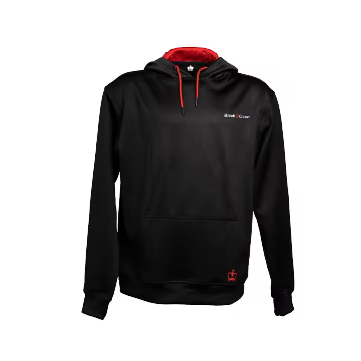 Black Crown - Sudadera Pádel Teide Negro - 100% Poliéster - Ligereza, movilidad y comodidad dentro de la pista - Transpirable - 1