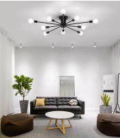 Modern Sputnik Ceilin Ganchillo Lámpara Colgante Satellite Iluminación Fuente De Luz Decorativa Para Sala De Estar Y Comedor Material De Hierro - details 33