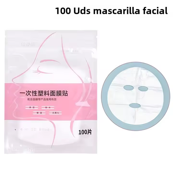 Mascarilla Plástica Transparente Para Limpieza Facial Y Belleza Disponible En Pack De 1 Pieza Herramientas De Maquillaje Para Rostro Y Cuello - 1