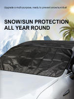 Cubierta De Parabrisas Para Coche 150x70cm Protección Contra Nieve Y Sombra 190T Tejido Plateado Protector Frontal De Escarcha Y Sol - details 9