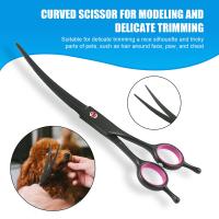 Set De Tijeras Profesionales Para El Aseo De Mascotas Herramienta Para Cortar Pelo De Perros Forma Curva Y Recta Ideal Para Recortar Pelo De Teddy - details 2