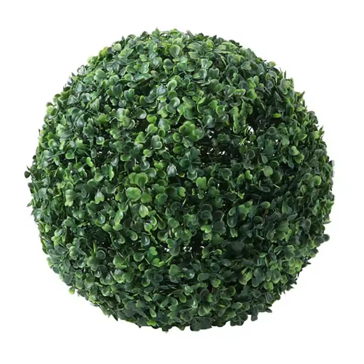 Bola De Grama Artificial De 13cm/18/23/28/36cm Para Decoración De Jardín Exterior Planta Simulada De Plástico Para Propiedades - 1