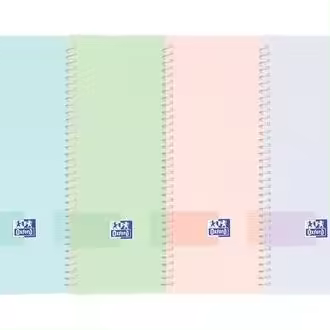 OXFORD CARPETA ESPIRAL 30 FUNDAS LIVE&GO A4 GOMA PASTEL LIVE & GO 31x25x1 Cms. - 1
