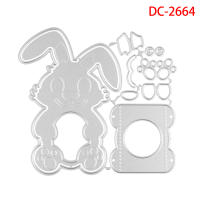 Cortadores De Metal Para Decoración De Pascua Conejos Conejitos Y Huevo Múltiples Uso En Scrapbooking Álbumes De Fotos Y Cartas DIY - details 18