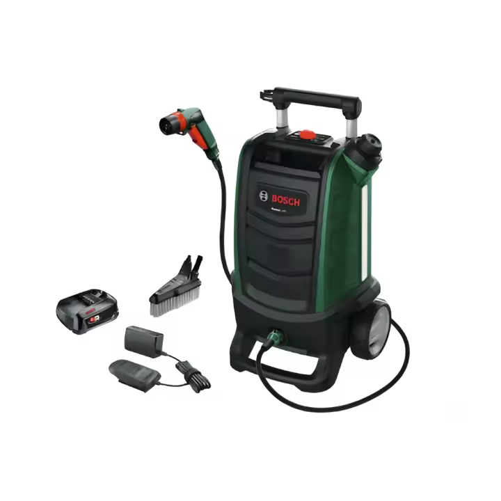 Bosch Home and Garden hidrolimpiadora de exteriores a batería Fontus 18V (1 batería, sistema de 18 V, en caja) - 1