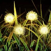 Lámpara Solar De Jardín Con Balón De Hierro Y Remolinos Flor LED Exterior Impermeable Decoración De Noche Para Atrio Artística - details 4