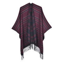 2023 Otoño e Invierno chal con borlas capa de bufanda de doble propósito de Cachemira de imitación gruesa de moda - details 11