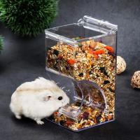 Dispensador De Alimentos Para Mascotas Pequeñas Como Hamsters Conejos Y Ardillas Plástico Transparente Alimentador Automático Para Hamsters Guineapicos - details 0
