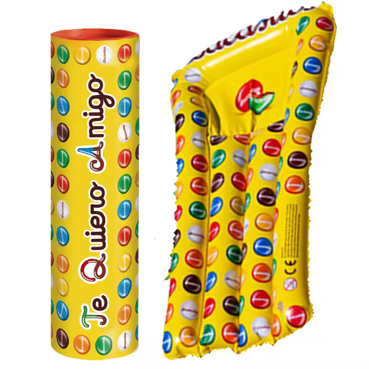 Lacasitos Megatubo 1,5 KG-Te quiero, amigo + COLCHONETA LACASITOS - 1