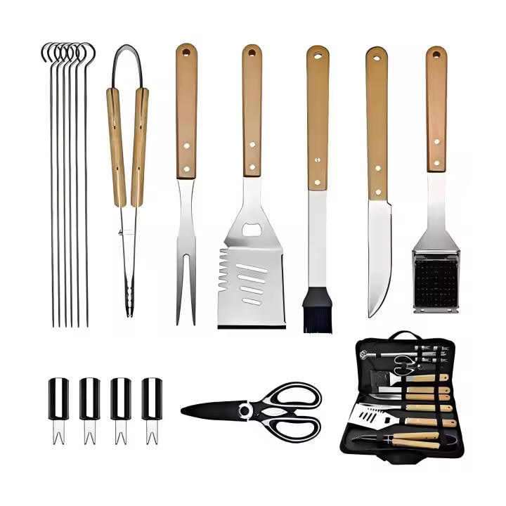 Juego de accesorios de utensilios de cocina Para acampar, Kit de equipo esencial de Cocina portátil para acampar al Aire Libre - 1