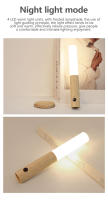 Lámpara De Pared Magnética LED De Madera Con Sensor De Movimiento PIR Luz Nocturna Recargable USB Para Casa Escaleras Dormitorio Iluminación De Mesa - details 3