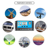 Controlador De Carga Y Descarga Solar Con Pantalla LCD Y USB Doble Para Panel De Celdas Solares Regulador De Corriente Automático 10/20/30/40/50/60/100A - details 3