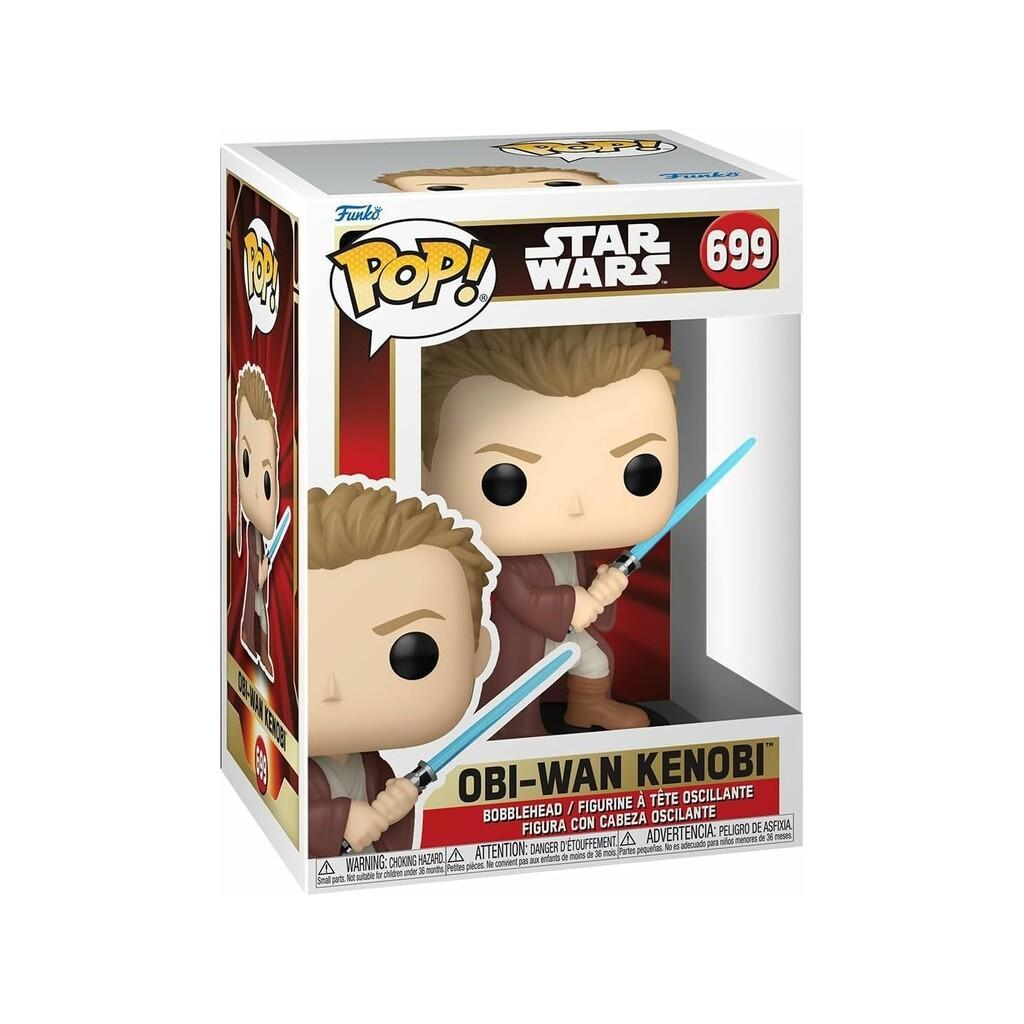 Funko Pop Star Wars Figura Obi-Wan Kenobi con Cabeza Oscilante 76018