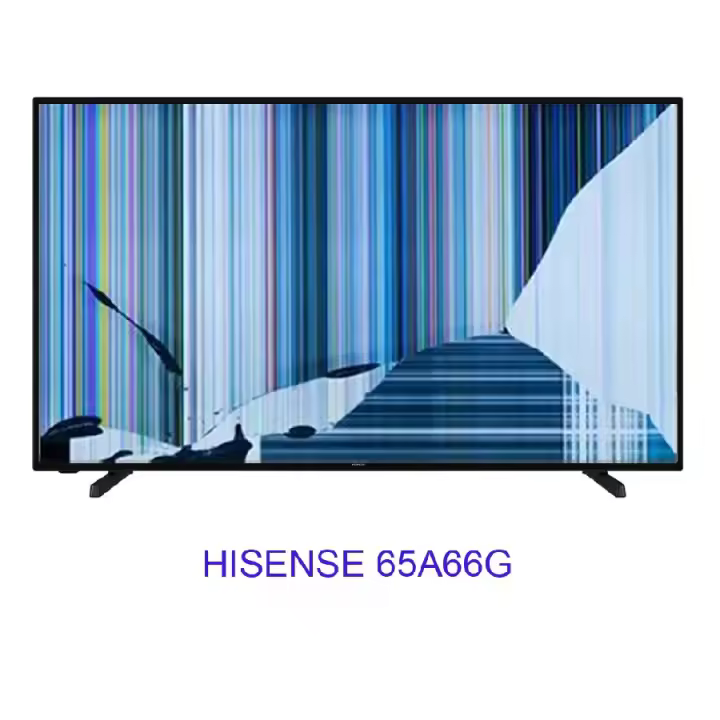 HISENSE 65A66G, NUEVOS, Con pantalla - panel rota, para despiece. SIN MANDO A DISTANCIA. - 1