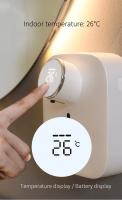 Dispensador De Jabón Automático Multifuncional Montado En La Pared Con Sensor Infrarrojo Y Pantalla Digital LED Recargable Por USB - details 4